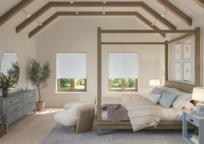 Little Lambs, Baby Blue - Roller Blind - Image 8